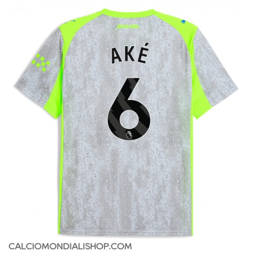Maglie da calcio Manchester City Nathan Ake #6 Terza Maglia 2025-26 Manica Corta